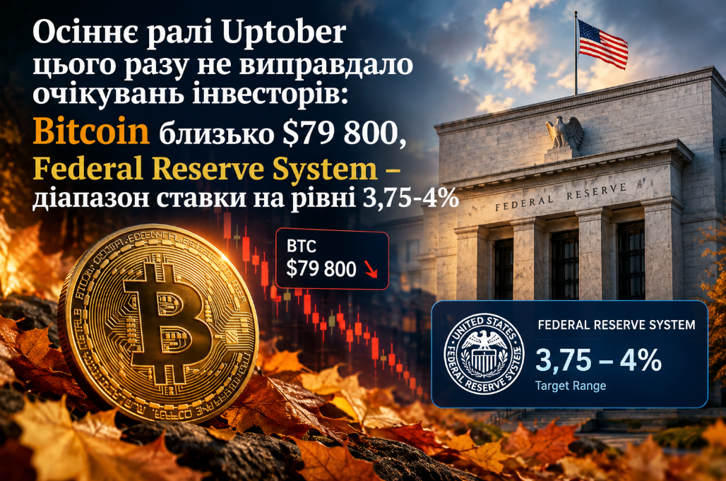 Bitcoin провалив Uptober та втратив близько 4,6%: жовтень ризикує стати збитковим вдруге