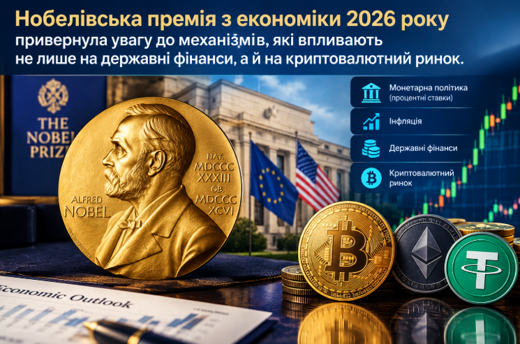 Нобелівська премія 2026: як макроекономіка пояснює кризи крипторинку